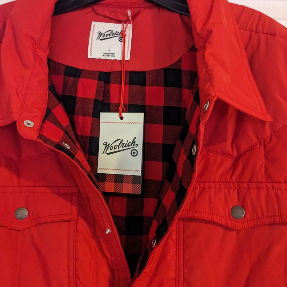 Woolrich Vibrant Red Unisex Puffer Jacket - Picture 4 of 5
